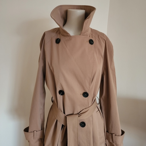 Brand New With Tags Avec Les Filles Women's Tan Trench Coat - Picture 5 of 5